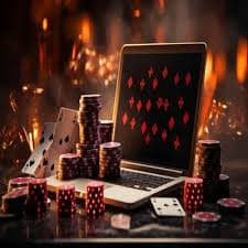 Filipino player spinning slot games on a mobile phone via nimo gaming